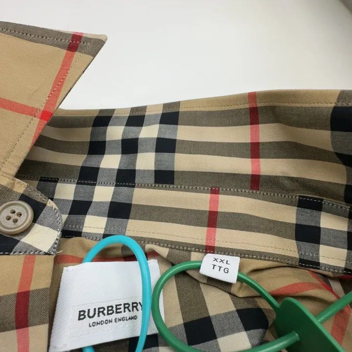 Burberry Burberry Classic Plaid Long Sleeve Shirt 0079 Size XXL / US 16-18 / IT 52-54 - 2 Thumbnail
