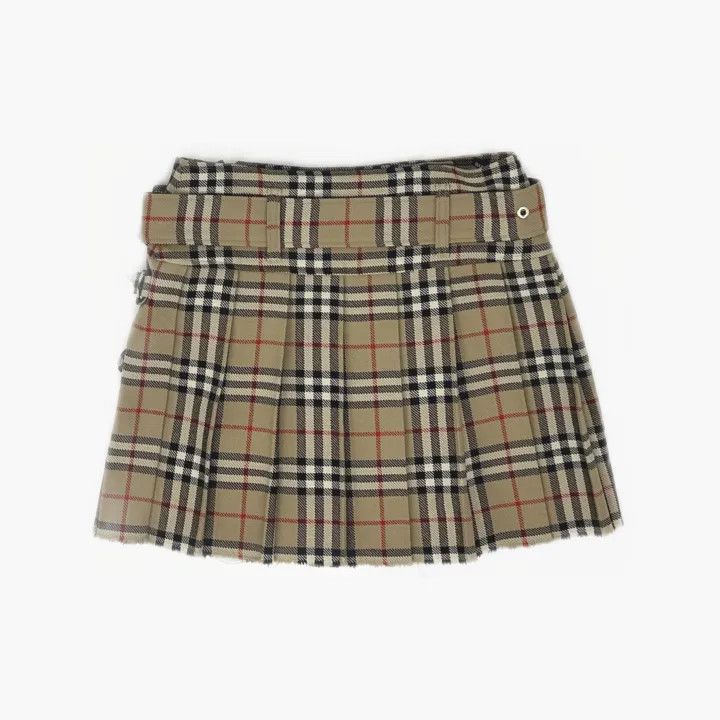 Burberry Burberry Plaid Pleated Skirt for Women 0079 Size 22" - 2 Thumbnail