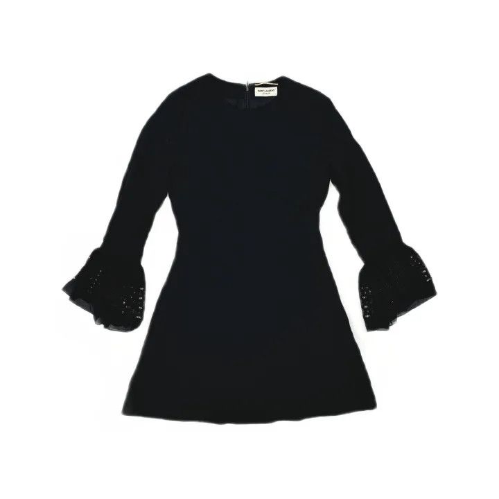 Saint Laurent Paris Yves Saint Laurent Black Dress for Women 0079 Size S / US 4 / IT 40 - 2 Thumbnail