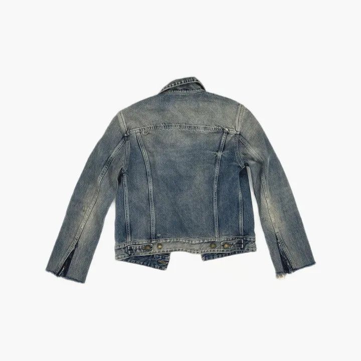 Saint Laurent Paris Yves Saint Laurent Denim Jacket for Women 0079 Size XS / US 0-2 / IT 36-38 - 2 Thumbnail