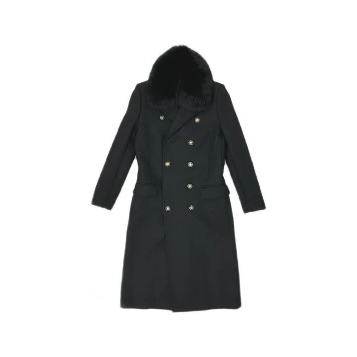 Saint Laurent Paris Yves Saint Laurent Double-Breasted Long Coat 0079 Size S / US 4 / IT 40 - 2 Thumbnail