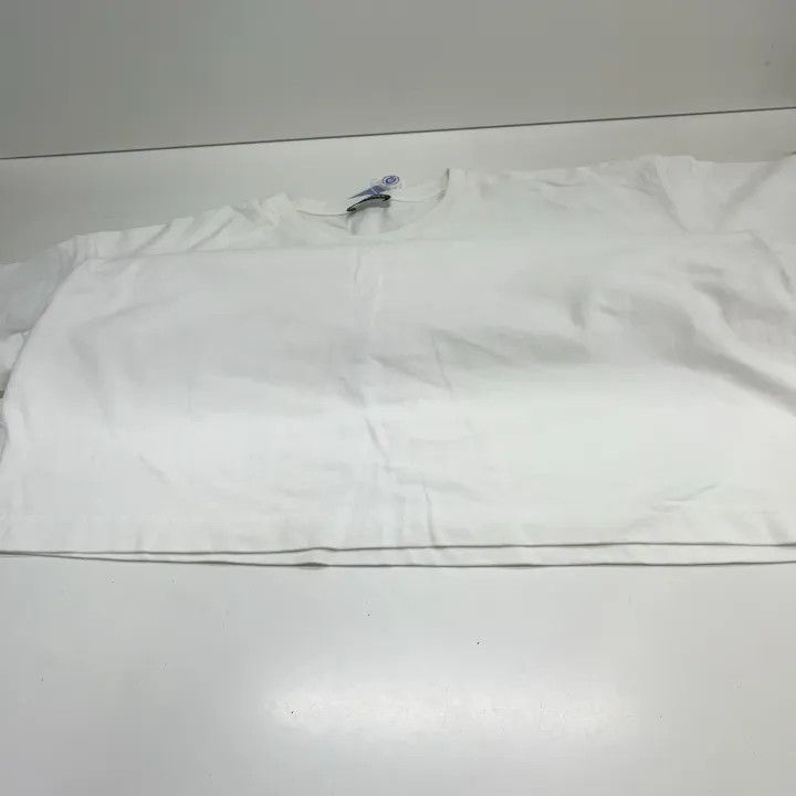 Balenciaga Balenciaga SS23 White Logo Print Short Sleeve T-shirt 0079 Size XXL / US 16-18 / IT 52-54 - 8 Thumbnail