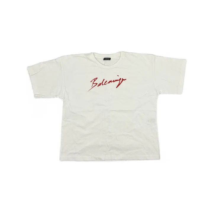 Balenciaga Balenciaga SS23 White Logo Print Short Sleeve T-shirt 0079 Size XXL / US 16-18 / IT 52-54 - 2 Thumbnail