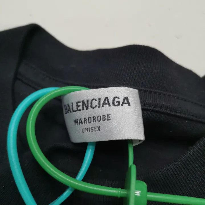 Balenciaga Balenciaga Black Graphic T-Shirt for Women 0079 Size S / US 4 / IT 40 - 3 Thumbnail