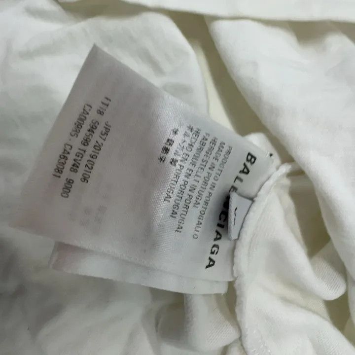 Balenciaga Balenciaga Logo Print Short Sleeve T-Shirt 0079 Size XS / US 0-2 / IT 36-38 - 4 Thumbnail