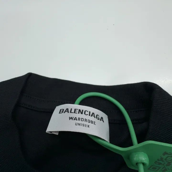 Balenciaga Balenciaga Black Graphic Print Short Sleeve T-Shirt 0079 Size S / US 4 / IT 40 - 4 Thumbnail