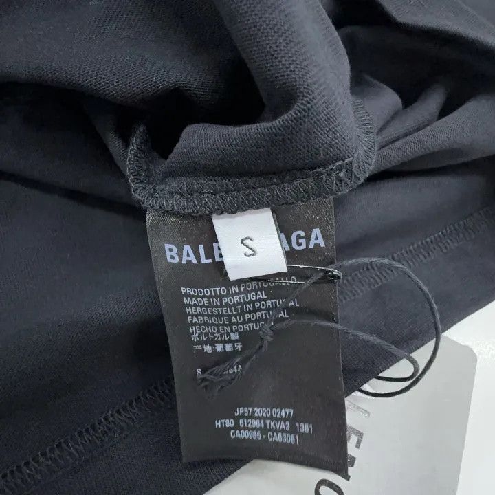 Balenciaga Balenciaga Black Graphic Print Short Sleeve T-Shirt 0079 Size S / US 4 / IT 40 - 2 Thumbnail