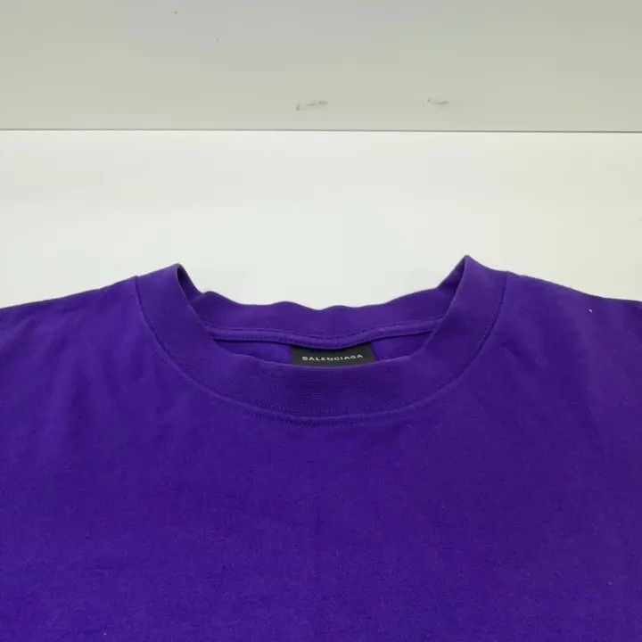 Balenciaga Balenciaga Logo T-Shirt in Purple for Women 0079 Size L / US 10 / IT 46 - 6 Thumbnail