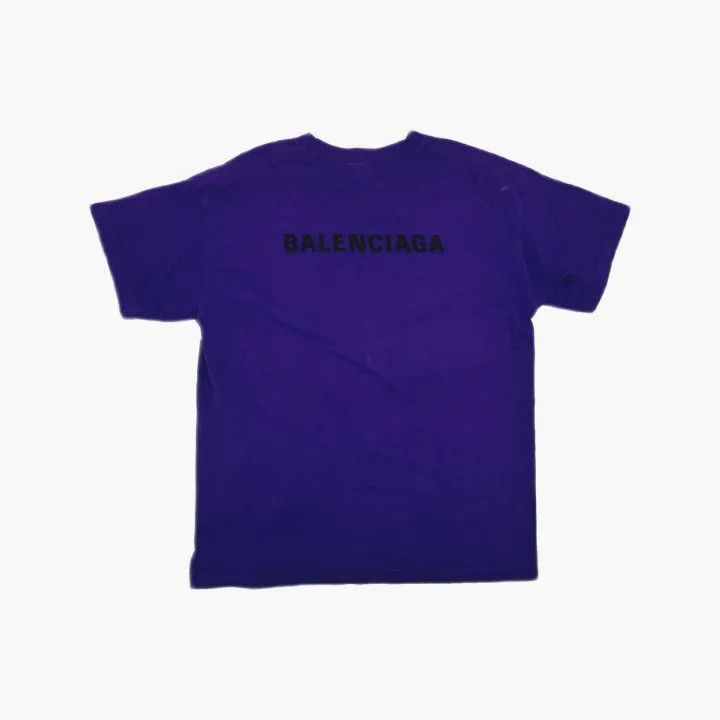 Balenciaga Balenciaga Logo T-Shirt in Purple for Women 0079 Size L / US 10 / IT 46 - 2 Thumbnail