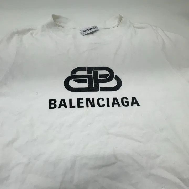 Balenciaga Balenciaga Logo Print Short Sleeve T-Shirt for Women 0079 Size S / US 4 / IT 40 - 8 Thumbnail