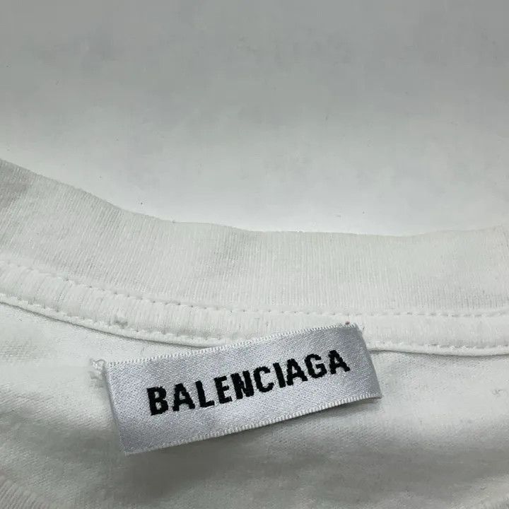 Balenciaga Balenciaga Logo Print Short Sleeve T-Shirt for Women 0079 Size S / US 4 / IT 40 - 6 Thumbnail