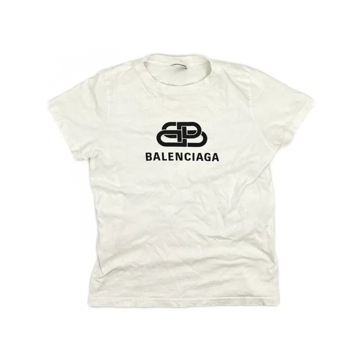 Balenciaga Balenciaga Logo Print Short Sleeve T-Shirt for Women 0079 Size S / US 4 / IT 40 - 2 Thumbnail