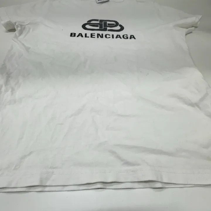 Balenciaga Balenciaga Logo Print Short Sleeve T-Shirt for Women 0079 Size S / US 4 / IT 40 - 9 Thumbnail