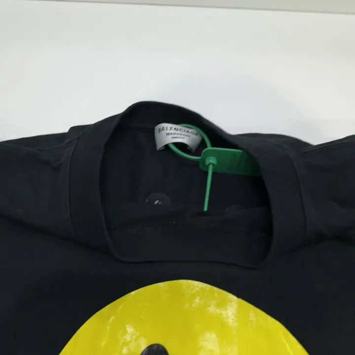 Balenciaga Balenciaga Smiley Graphic Short Sleeve T-Shirt 0079 Size S / US 4 / IT 40 - 6 Thumbnail