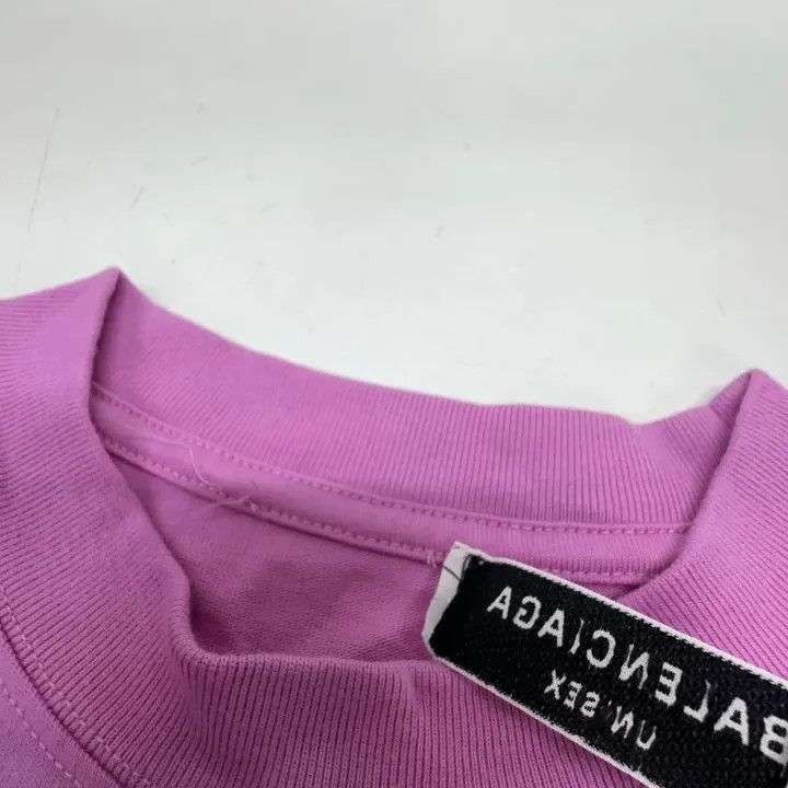 Balenciaga Balenciaga Logo Print Short Sleeve T-Shirt 0079 Size XS / US 0-2 / IT 36-38 - 6 Thumbnail