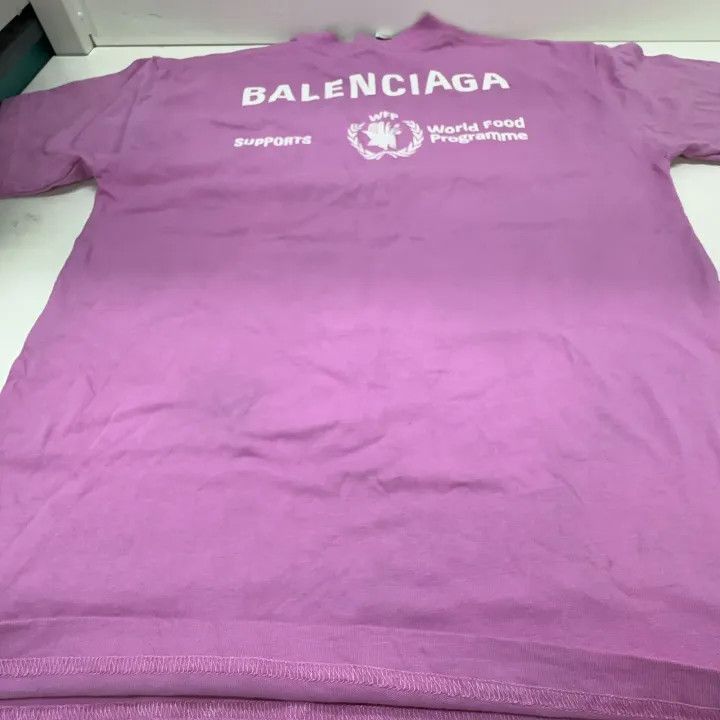 Balenciaga Balenciaga Logo Print Short Sleeve T-Shirt 0079 Size XS / US 0-2 / IT 36-38 - 7 Thumbnail