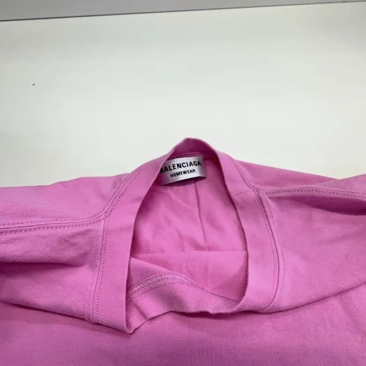 Balenciaga Balenciaga Pink Loose Short Sleeve T-Shirt 0079 Size M / US 6-8 / IT 42-44 - 7 Thumbnail