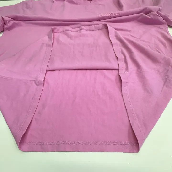 Balenciaga Balenciaga Pink Loose Short Sleeve T-Shirt 0079 Size M / US 6-8 / IT 42-44 - 9 Thumbnail