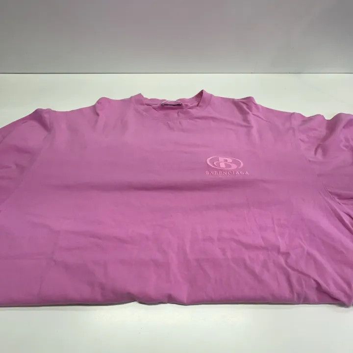 Balenciaga Balenciaga Pink Loose Short Sleeve T-Shirt 0079 Size M / US 6-8 / IT 42-44 - 8 Thumbnail