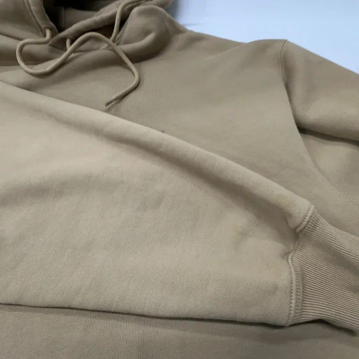 Balenciaga Balenciaga Khaki Cotton Logo Hoodie for Women 0079 Size XS / US 0-2 / IT 36-38 - 7 Thumbnail