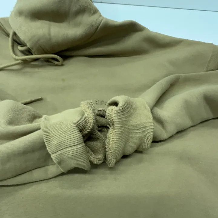 Balenciaga Balenciaga Khaki Cotton Logo Hoodie for Women 0079 Size XS / US 0-2 / IT 36-38 - 9 Thumbnail