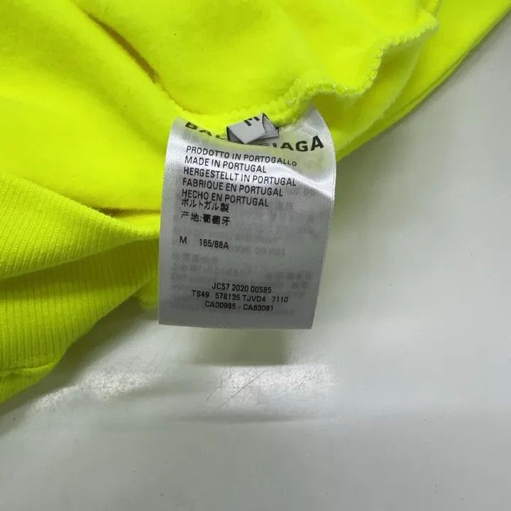 Balenciaga Balenciaga Yellow Logo Hooded Sweatshirt for Women 0079 Size M / US 6-8 / IT 42-44 - 4 Thumbnail