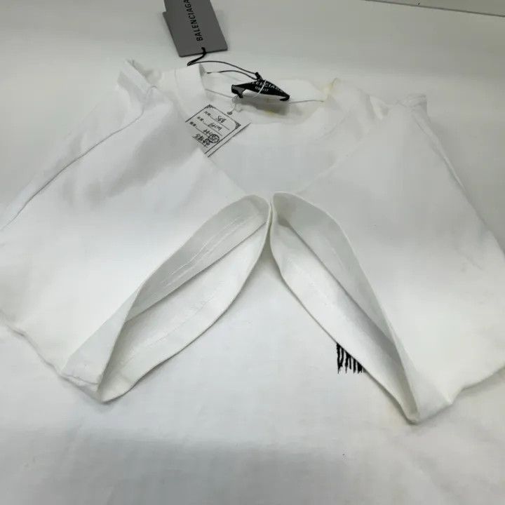 Balenciaga Balenciaga White Barcode Print Cotton T-Shirt 0079 Size S / US 4 / IT 40 - 9 Thumbnail