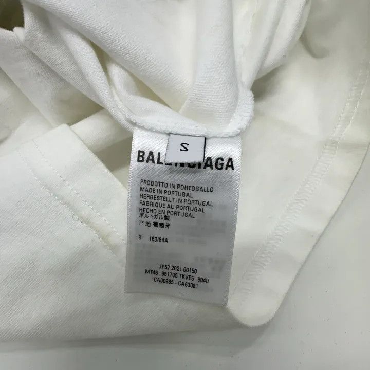Balenciaga Balenciaga White Barcode Print Cotton T-Shirt 0079 Size S / US 4 / IT 40 - 5 Thumbnail
