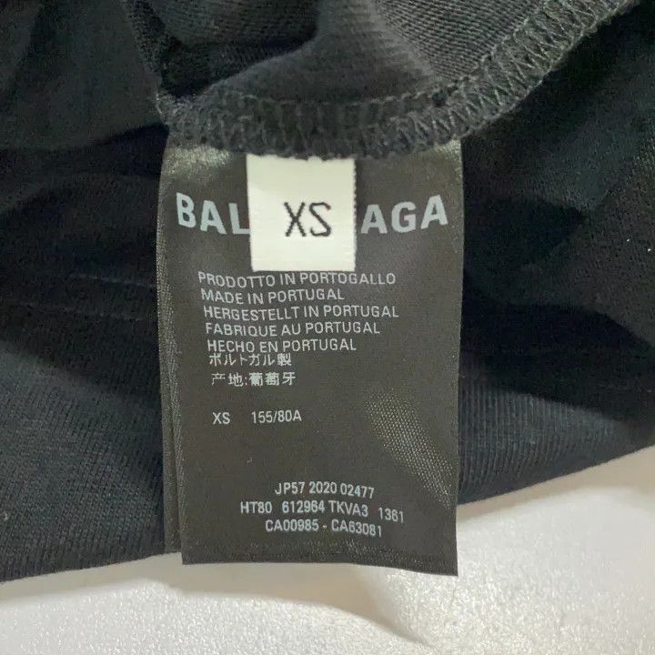 Balenciaga Balenciaga Black Graphic Print Crew Neck T-Shirt 0079 Size XS / US 0-2 / IT 36-38 - 4 Thumbnail