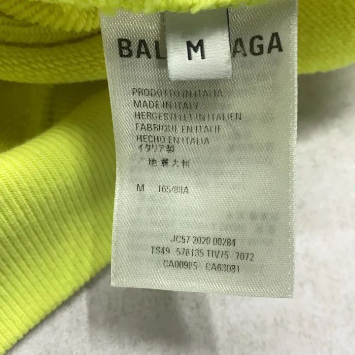 Balenciaga Bright Yellow Logo Hoodie for Women 0079 Womenswear