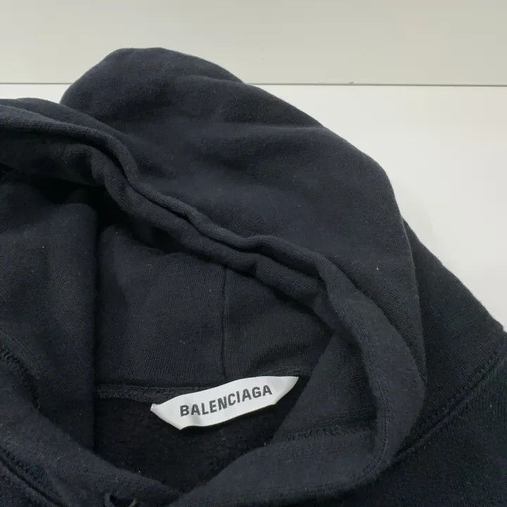 Balenciaga Balenciaga Logo Embroidered Hoodie for Women 0079 Size S / US 4 / IT 40 - 4 Thumbnail