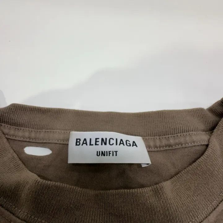 Balenciaga Balenciaga Grey Logo Print T-Shirt 0079 Size M / US 6-8 / IT 42-44 - 5 Thumbnail