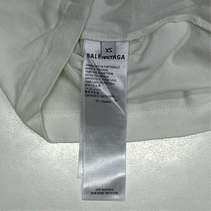 Balenciaga Balenciaga x adidas Logo Print Color Block T-Shirt 0079 Size XS / US 0-2 / IT 36-38 - 2 Thumbnail