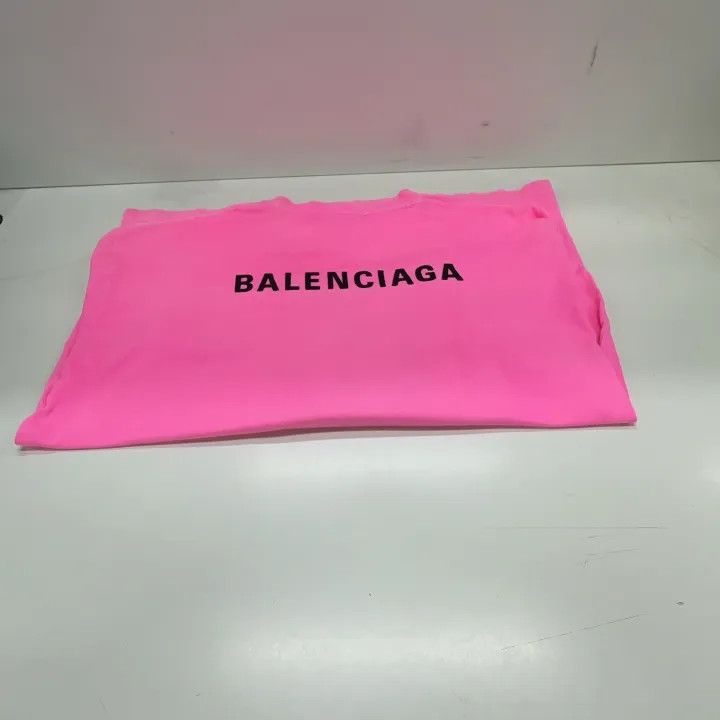 Balenciaga Balenciaga Pink Logo Print T-Shirt for Women 0079 Size XL / US 12-14 / IT 48-50 - 10 Thumbnail