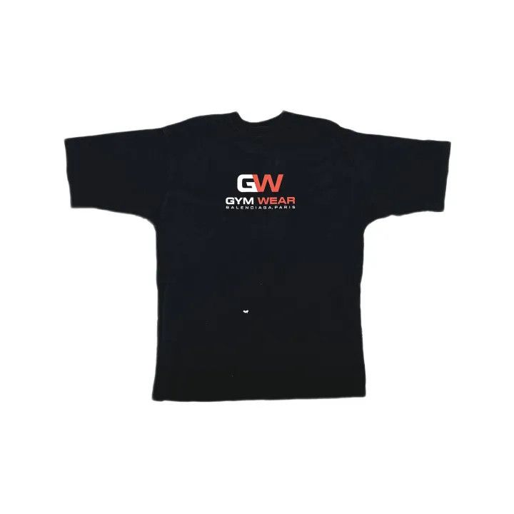 Balenciaga Balenciaga Black Graphic Short Sleeve T-Shirt 0079 Size XS / US 0-2 / IT 36-38 - 2 Thumbnail