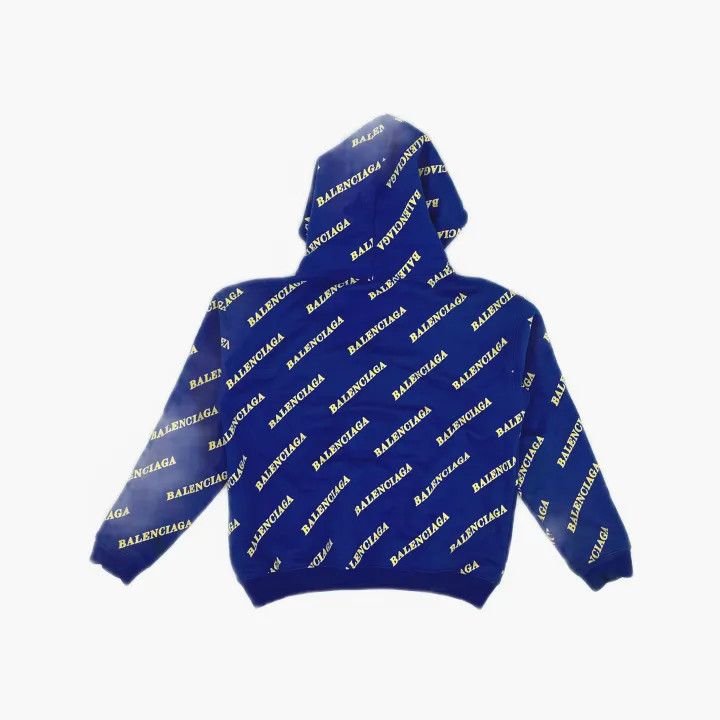 Balenciaga Balenciaga Logo Print Hooded Sweatshirt for Women 0079 Size S / US 4 / IT 40 - 3 Thumbnail