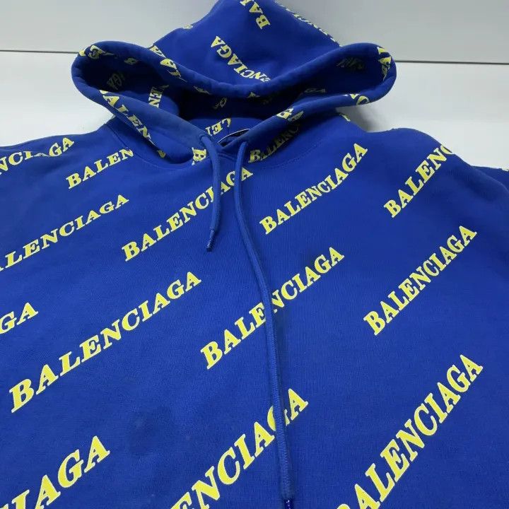Balenciaga Balenciaga Logo Print Hooded Sweatshirt for Women 0079 Size S / US 4 / IT 40 - 6 Thumbnail