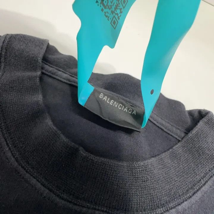 Balenciaga Balenciaga Paris Letter Print Short Sleeve T-Shirt 0079 Size M / US 6-8 / IT 42-44 - 6 Thumbnail