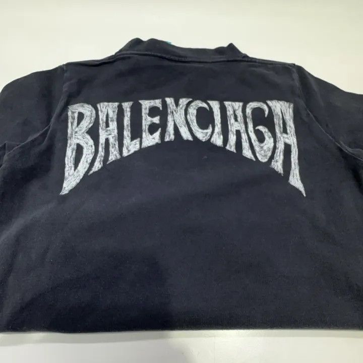 Balenciaga Balenciaga Paris Letter Print Short Sleeve T-Shirt 0079 Size M / US 6-8 / IT 42-44 - 10 Thumbnail