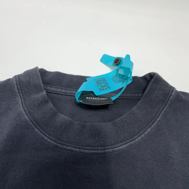 Balenciaga Balenciaga Paris Letter Print Short Sleeve T-Shirt 0079 Size M / US 6-8 / IT 42-44 - 7 Thumbnail