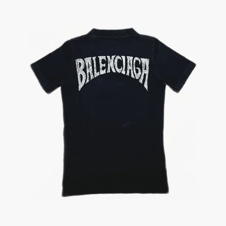 Balenciaga Balenciaga Paris Letter Print Short Sleeve T-Shirt 0079 Size M / US 6-8 / IT 42-44 - 3 Thumbnail