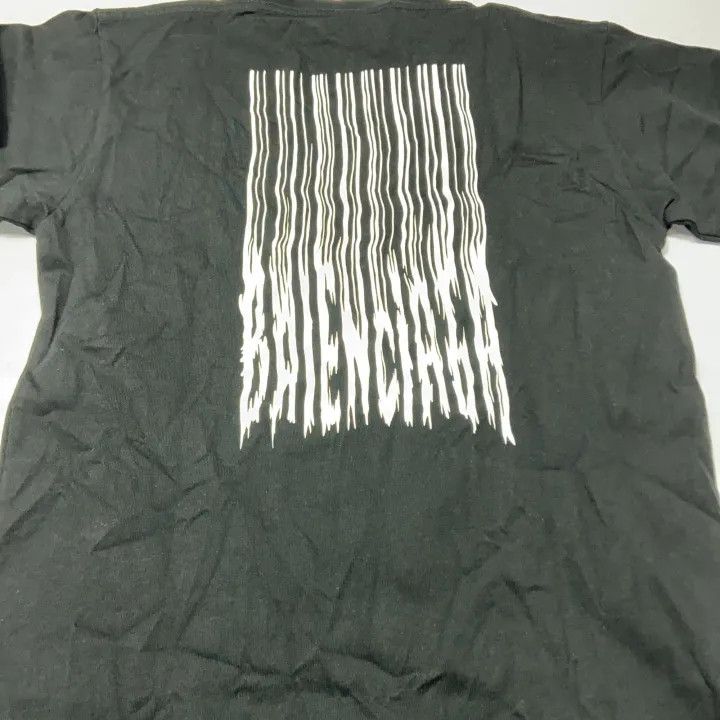 Balenciaga Balenciaga Black Graphic Cotton T-Shirt for Women 0079 Size XXS / US 00 / IT 34 - 4 Thumbnail