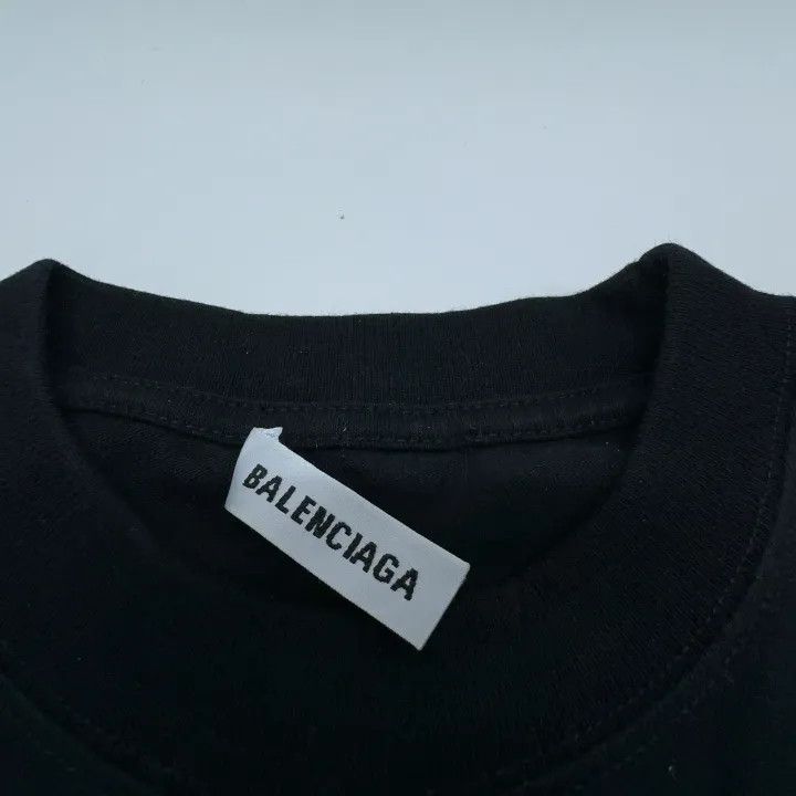 Balenciaga Balenciaga Logo Print Short Sleeve T-Shirt 0079 Size XS / US 0-2 / IT 36-38 - 3 Thumbnail