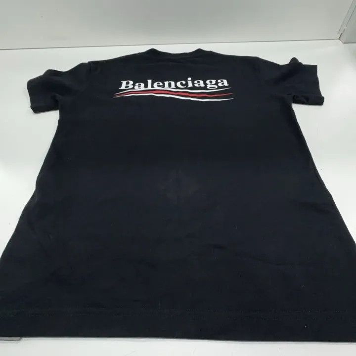 Balenciaga Balenciaga Logo Print Short Sleeve T-Shirt 0079 Size XS / US 0-2 / IT 36-38 - 12 Thumbnail