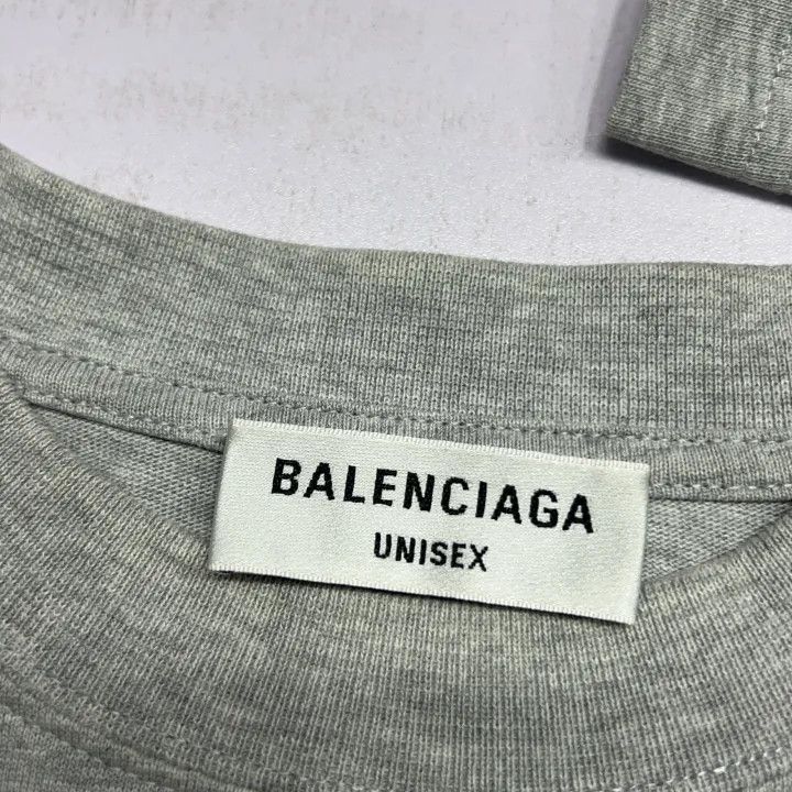 Balenciaga Balenciaga Long Sleeve Gray T-Shirt for Women 0079 Size XXS / US 00 / IT 34 - 3 Thumbnail