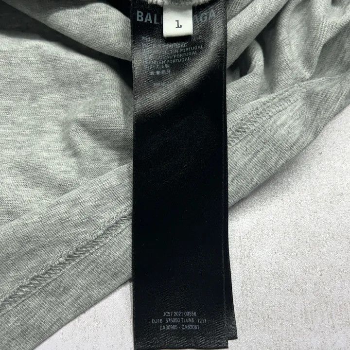 Balenciaga Balenciaga Long Sleeve Gray T-Shirt for Women 0079 Size XXS / US 00 / IT 34 - 4 Thumbnail