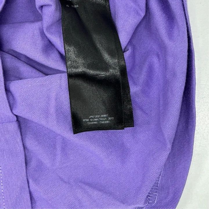 Balenciaga Balenciaga Purple Printed Short Sleeve Regular T-Shirt 0079 Size XS / US 0-2 / IT 36-38 - 3 Thumbnail
