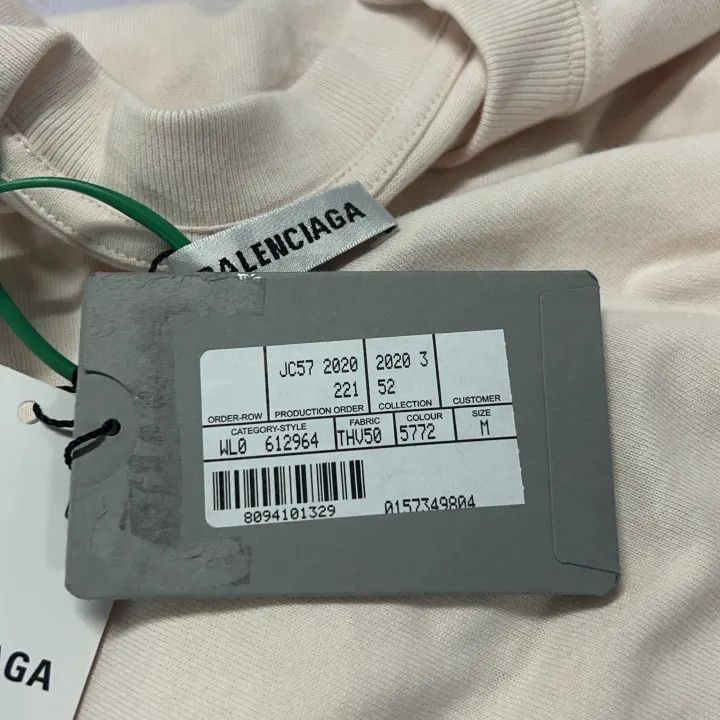 Balenciaga Balenciaga Solid Color Round Neck T-Shirt 0079 Size M / US 6-8 / IT 42-44 - 5 Thumbnail