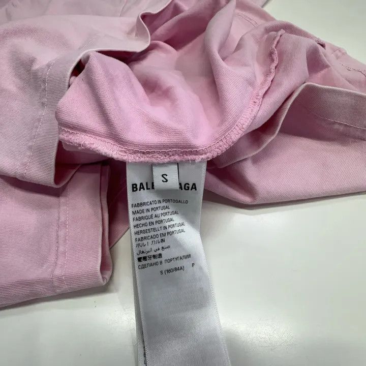 Balenciaga Balenciaga SS23 Pink Letter Print T-Shirt 0079 Size S / US 4 / IT 40 - 2 Thumbnail