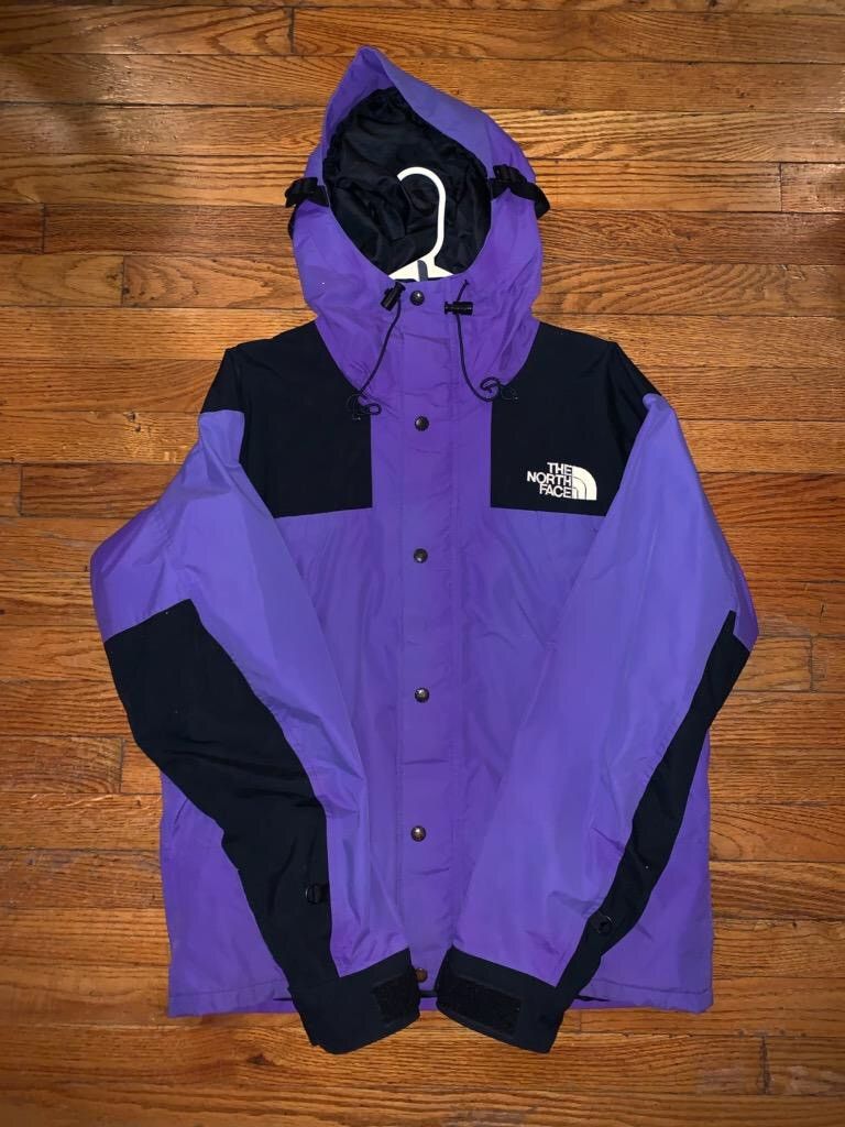 The North Face Vintage 90 s North Face Purple Gore tex Mountain Jacket Ladder Locks Men Size Medium Grailed